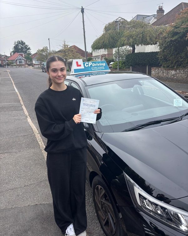 Katie F. passed their driving test in Oct 2026